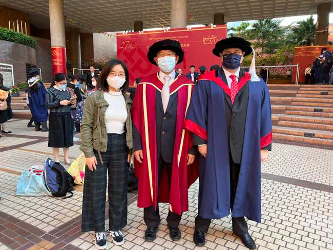Photo with Prof. Man and Dr. Yi